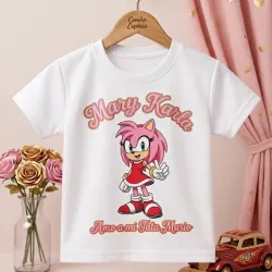 Pullover de niña temática Sonic