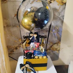 Regalo dorado con Cerveza Corona