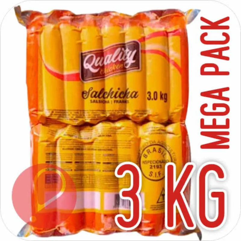 Paquete de salchichas de 3kg 