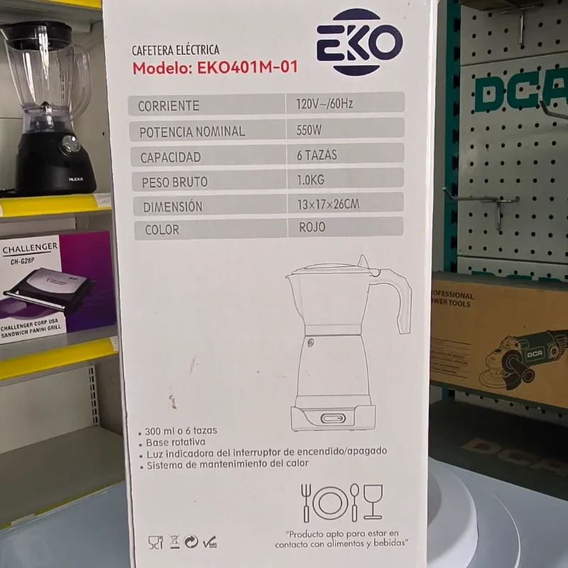 Cafetera eléctrica 6 tazas