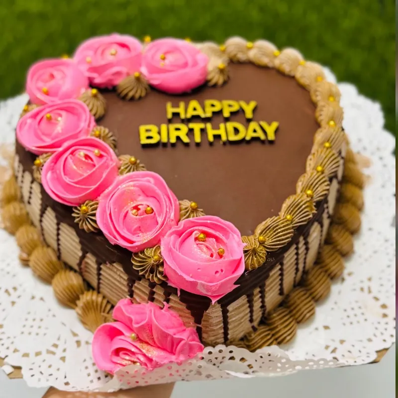 Cake en forma de corazon 