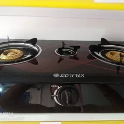 Fogón de gas de 3 quemadores 