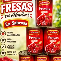 Fresa en almíbar