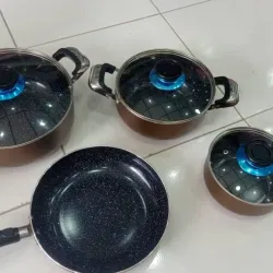 Juego de calderos de inducción 7 piezas