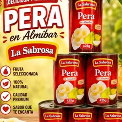 Pera en almíbar