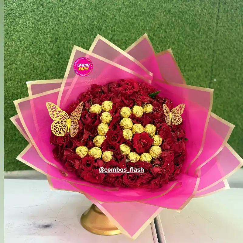 Ramo de rosas buchón 