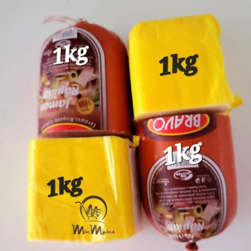 Jamón bravo 1kg y Queso gouda 1kg 