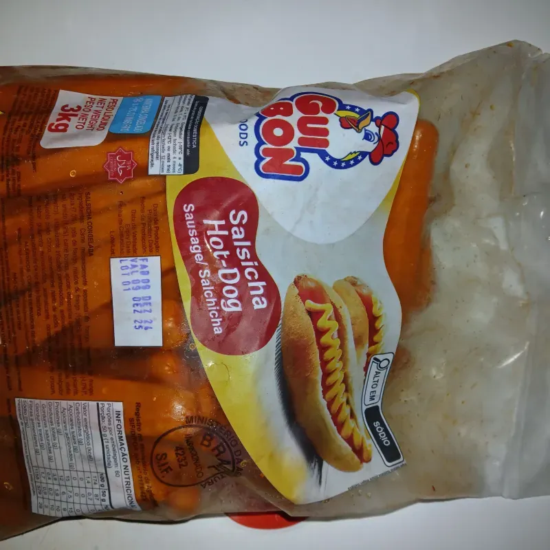 Salchichas pqte 60 unidades 