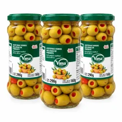 Aceitunas Verdes Rellenas de Pimiento - Vima Foods