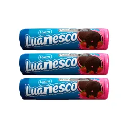 Galletas Luanesco Chocolate rellenas de Fresa