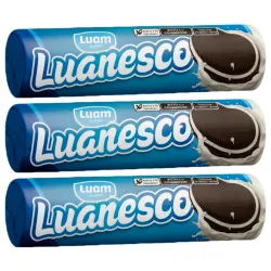 Galletas Luanesco Chocolate rellenas de Vainilla 