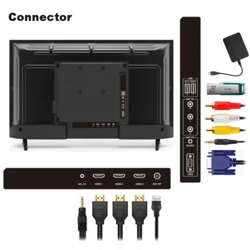 Televisor híbrido LED KONKA de 32″ (DVB-T + ATV) KDG32MB680C