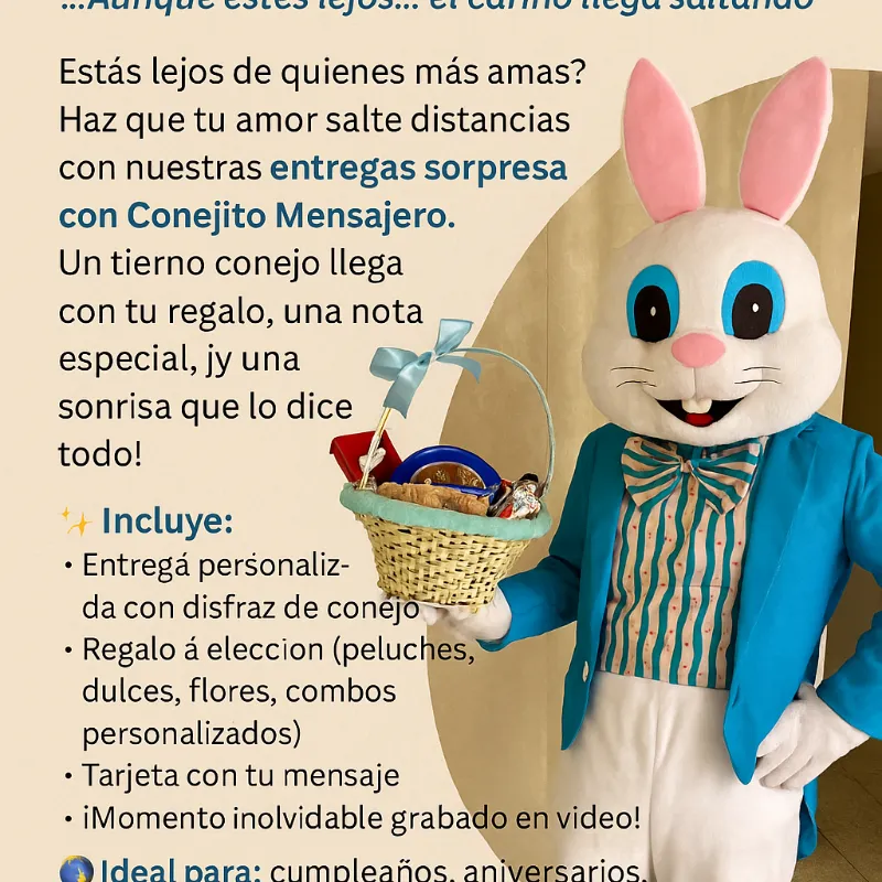 Animación conejito mensajero 