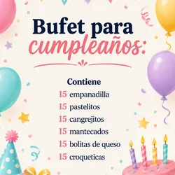 Bufet para cumpleaños