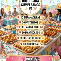 Bufet para cumpleaños