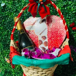 Cesta navideña bombones 