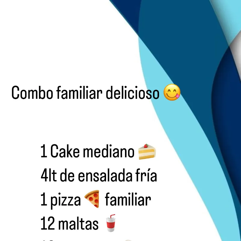 Combo familiar delicioso 