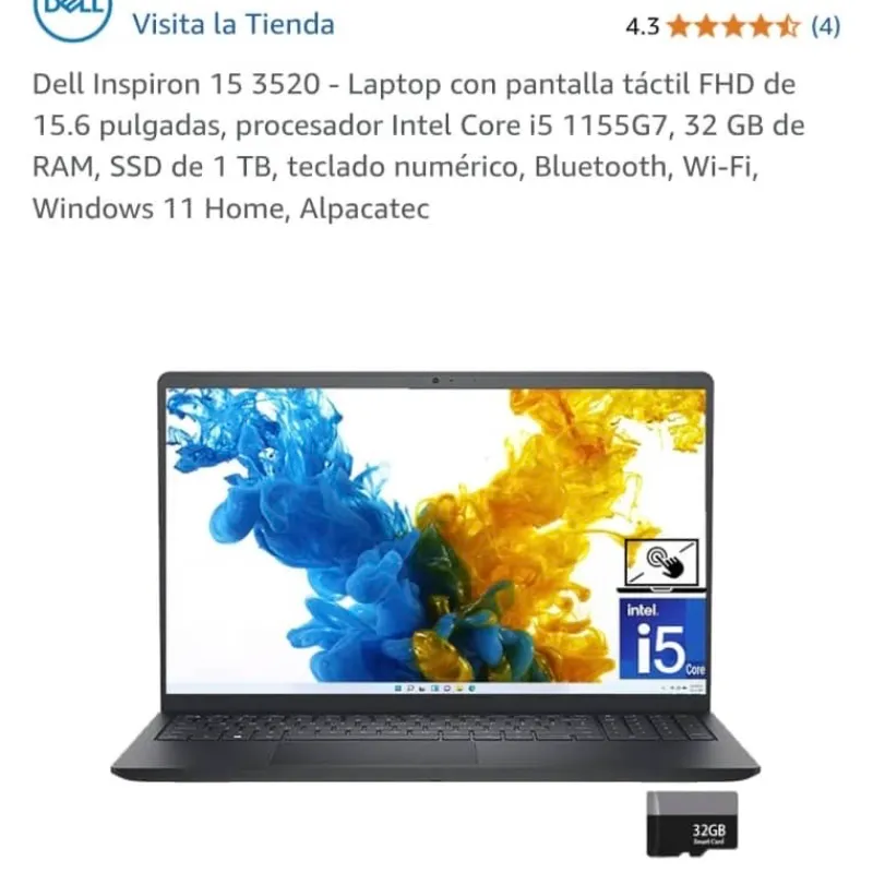 Laptop marca DELL
