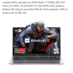 Laptop marca TX16PRO
