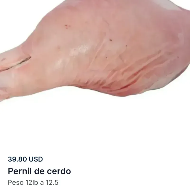 Pernil de cerdo 