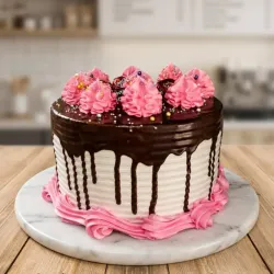 Cake con doble cobertura de chocolate