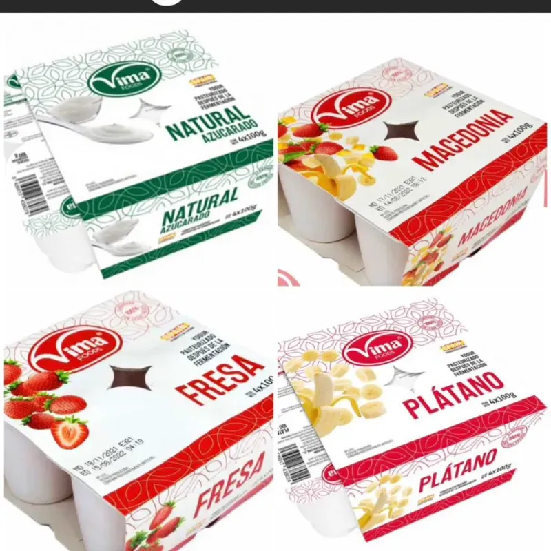 8 Potes de yogurt 