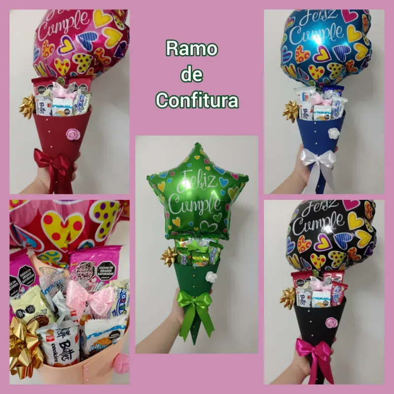 Ramo de Confitura con Globo