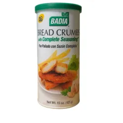 Pan rallado con sazón completo Badia (425 g / 15 oz)
