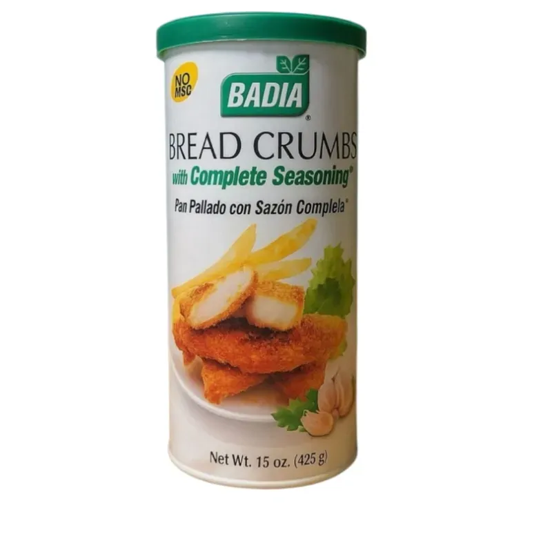 Pan rallado con sazón completo Badia (425 g / 15 oz)