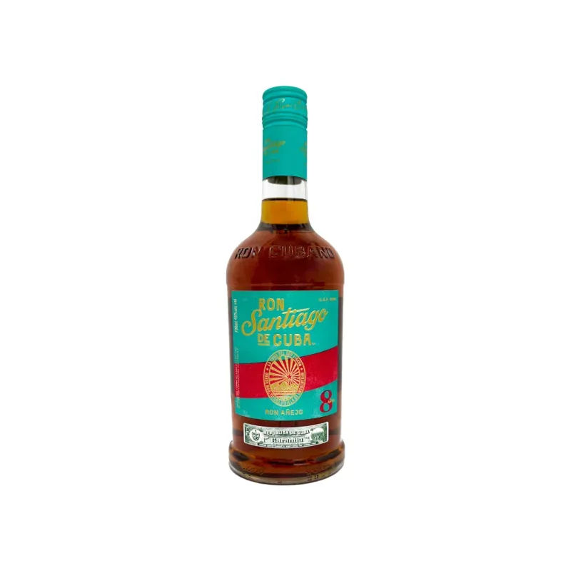 Ron añejo 8 años Santiago de Cuba (700 ml)