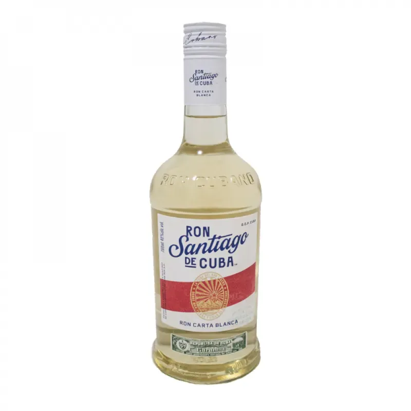 Ron carta blanca 40 % vol Santiago de Cuba (700 ml)