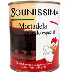 Lata de mortadela de pollo