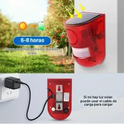 Alarma Solar de Sonido y Luz