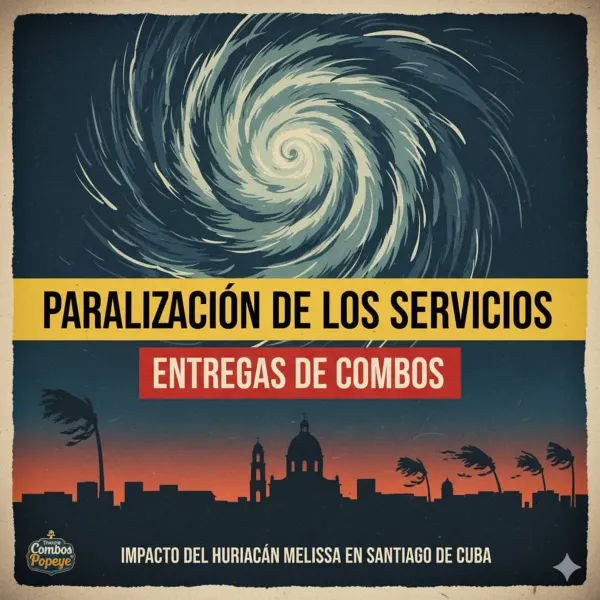 📢 ¡Servicio Especial para Familias en Cuba! 🛒💙  
*Aviso importante:*
Pueden continuar efectuando sus combos para las ayudas a sus familiares en Santiago de Cuba, las compras quedarán registradas 👨💻 y usted será informado oportunamente. 
Las entregas serán reanudadas en cuanto las condiciones lo permitan. 
Recuerde, después del paso del Melissa, su familia necesita más que nunca su apoyo. Gracias 🫂 y a cuidarse y Dios nos bendiga 🙏
¡Haz tu compra hoy y brinda bienestar a tu familia en Cuba! 🌟
📲 Contáctanos para más información:
🇺🇲 +1 (904) 405-2304
🇨🇺 +53 51120177