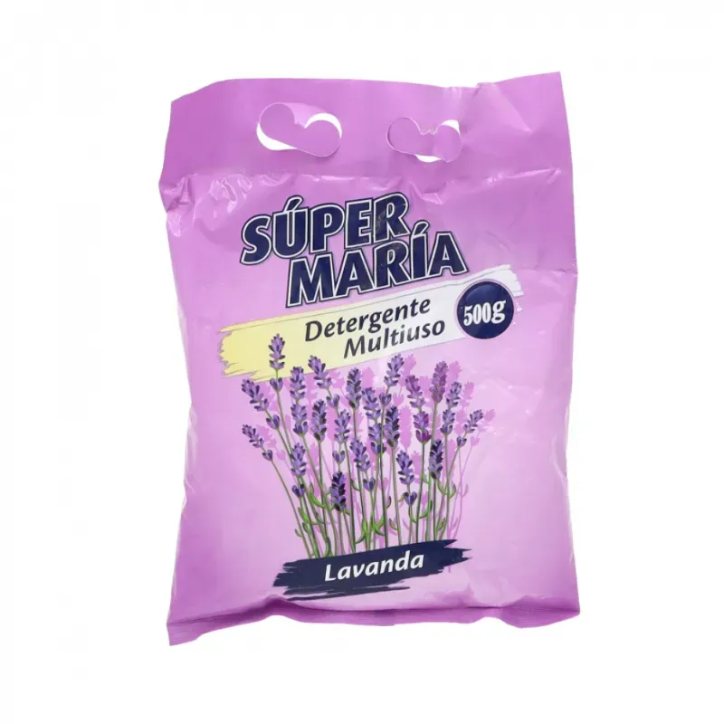 Detergente en Polvo Súper María Lavanda 500g