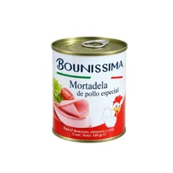 Lata Mortadela de Pollo Especial Bounissima 340g