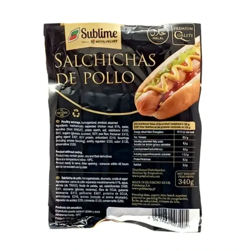 Salchicha Sublime de Pollo 340g