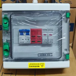 Equipo:Caja protectora de corriente directa de 6 entradas