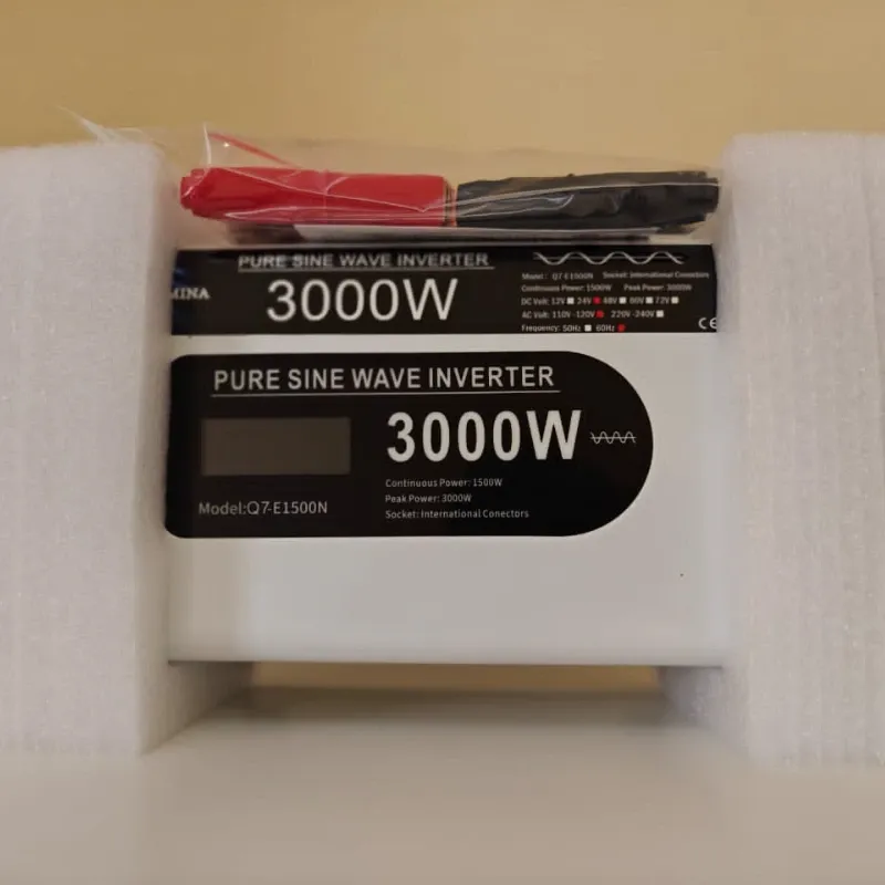 Equipo:Inversor de onda pura de 1500w con pico de 3000w (24 volt)