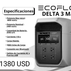 Estación de energía delta 3 max 〽️ Ecoflow