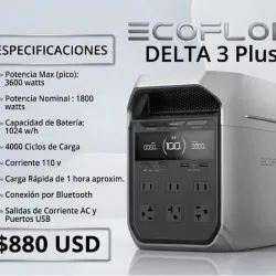 Estación de energía 〽️Ecoflow Delta 3 plus