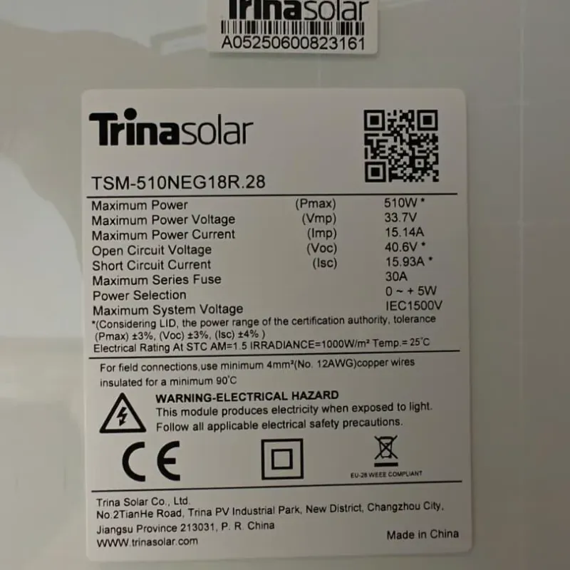 Panel Solar de 510w 〽️Trinasolar