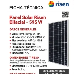 ☀️ Panel Solar Risen 595 W