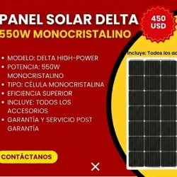 Servicio de montaje de Panel Solar en Estaciones Energéticas.  Precio del servicio completo $450 USD