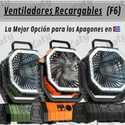 Ventilador recargable  〽️F6 🔋20 000MAH