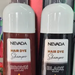 Champú color castaño y negro cubrecanas Nevada