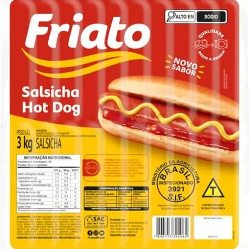 Salchichas de pollo y cerdo Brasileñas
