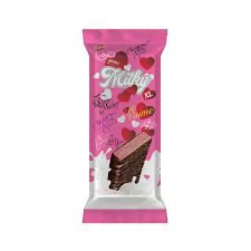 Sorbeto de chocolate con crema de fresa 