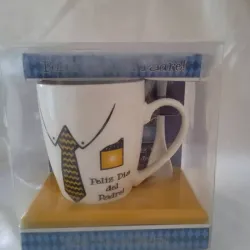 Tasa con cuchara con frases para el dia de los padres