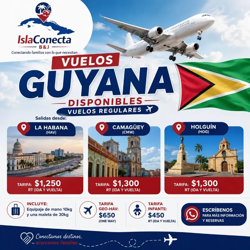 Pasaje para Guyana